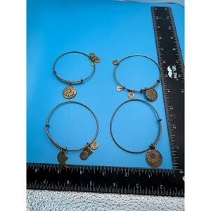 Alex and Ani Bangle Bracelet Set of 4 Rafaelian Gold Daughter Best Friend Rose